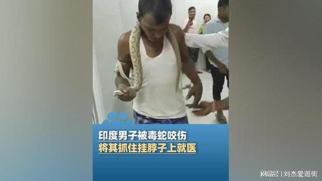 男子在湖边被蛇咬伤,男子在湖边被蛇咬伤视频